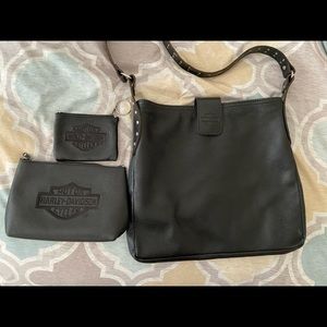 Harley Davidson leather purse